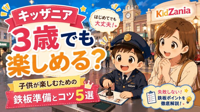 キッザニアは3歳だと失敗？子供が楽しむための鉄板準備とコツ5選