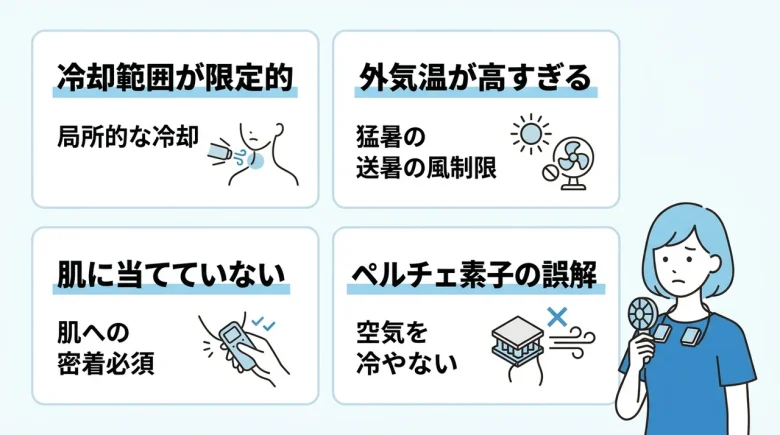 冷却プレート付きハンディファンが意味ないと言われる理由