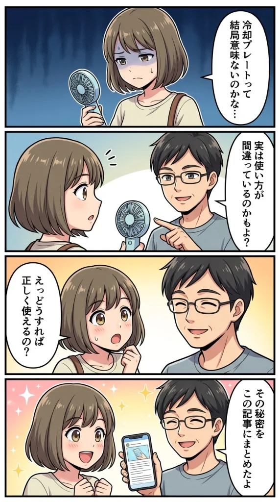 ハンディファンの冷却プレートが意味ないと言われる理由は？本当の冷却効果を徹底検証