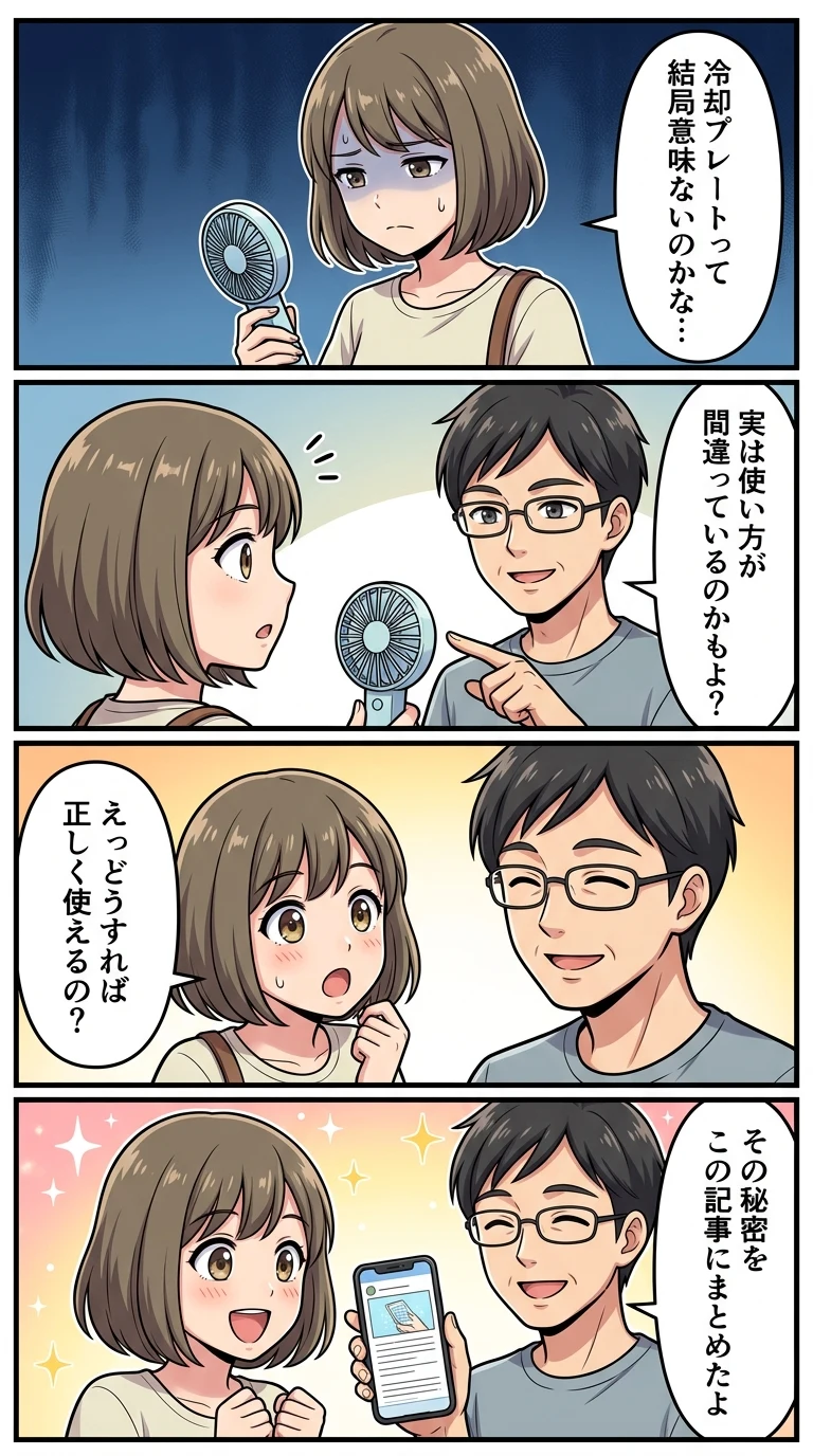 ハンディ ファン 冷却プレート 意味ない