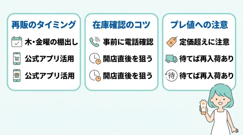 売り切れ・品薄時の再販情報と入手方法