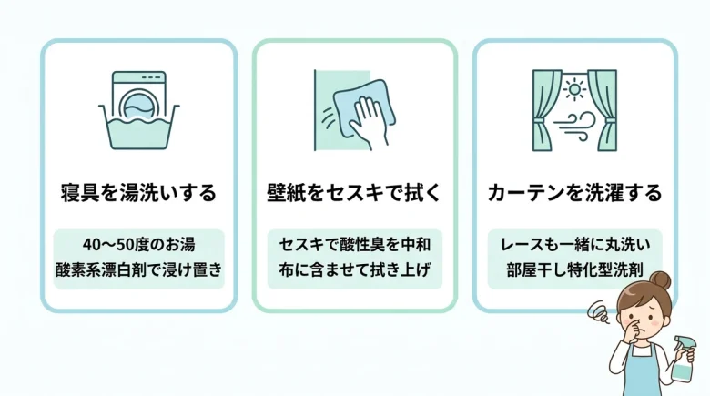 部屋の加齢臭を解消する具体的な3つの掃除術