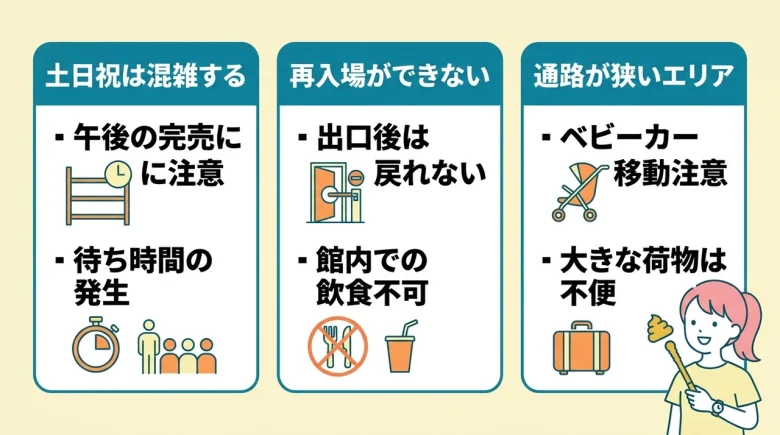 うんこミュージアム東京を利用するデメリット3つ