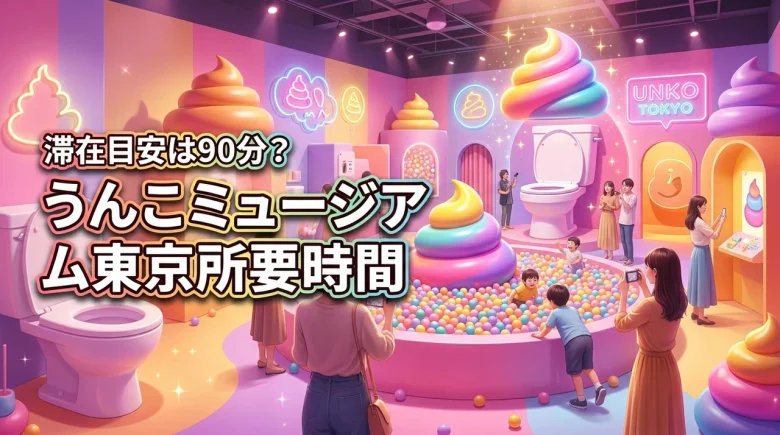 うんこミュージアム東京の所要時間は90分？滞在目安を知って当日を計画的に楽しもう