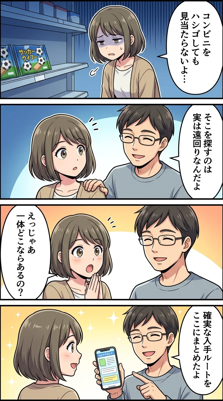 サッカー日本代表 ウエハース どこで 売ってる