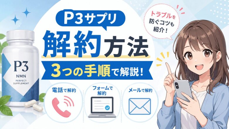 ヒカルのサプリメント解約方法を3つの手順で解説！トラブルを防ぐコツ