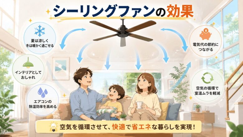 シーリングファンの効果