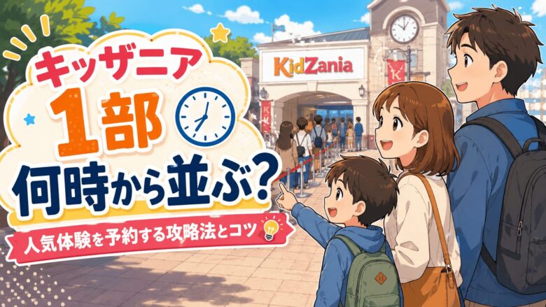 キッザニア1部は何時から並ぶのが正解？人気体験を予約するための攻略法とコツ