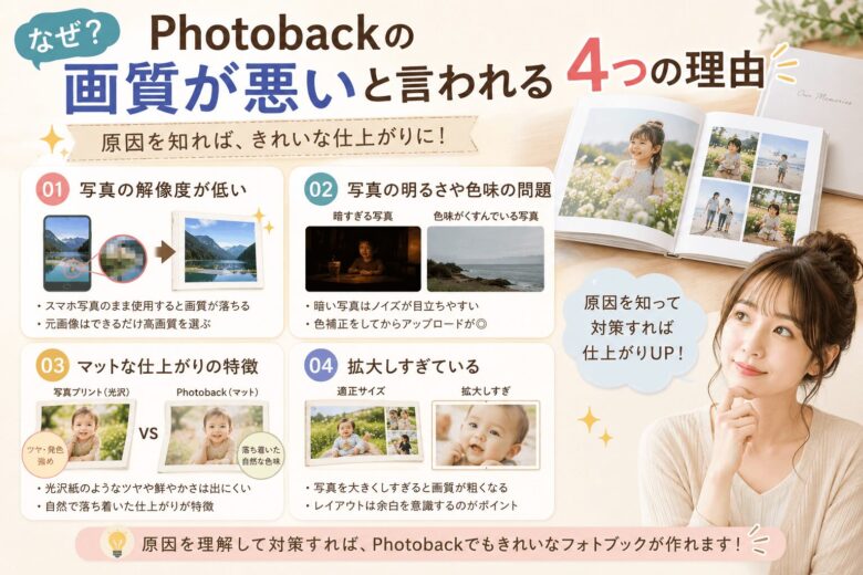 Photobackの画質が悪いと言われる4つの理由